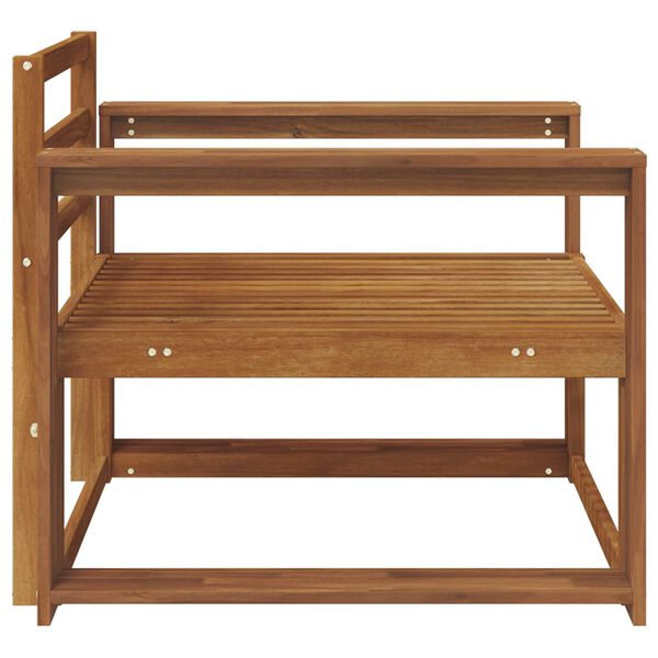 vidaXL Ute Midt Sofa Solid akasietre Naturlig