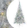 vidaXL Kunstig Forh&aring;ndsopplyst Juletre med 300 LED s&oslash;lv 210 cm PET