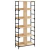vidaXL Bokhylle sonoma eik 78,5x33x188,5 cm konstruert tre
