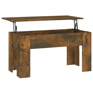 vidaXL Salongbord r&oslash;kt eik 101x49x52 cm konstruert tre