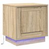 vidaXL Nattbordskap Sonoma eik 44 x 34,5 x 45 cm Konstruert tre