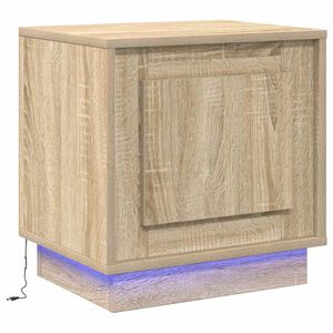 vidaXL Nattbordskap Sonoma eik 44 x 34,5 x 45 cm Konstruert tre