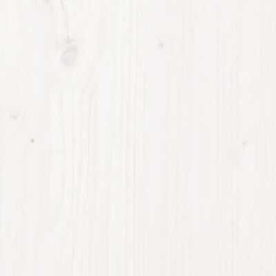 vidaXL Sengegavl hvit 165,5x4x100 cm heltre furu