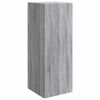 vidaXL Vegghengt skap 33 x 34,5 x 90 cm Konstruert tre Gr&aring; Sonoma