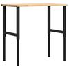 vidaXL Arbeidsbenk 100x60x(71,5-98) cm heltre eik