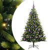 vidaXL Kunstig Hengt Julegran med 150 LED-lys Gr&oslash;nn 150 cm PVC og PE