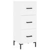 vidaXL Highboard hvit 34,5x34x180 cm konstruert tre