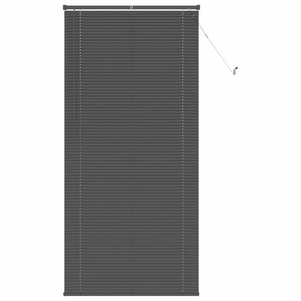 vidaXL Venetiansk persienne Justerbar S&oslash;lvgr&aring; 213 x 100 cm PVC
