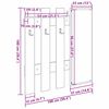 vidaXL Vegghengt kleshenger R&oslash;kt eik 100 x 10 x 100 cm Konstruert tre