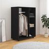 vidaXL Garderobe svart 80x40x110 cm konstruert tre
