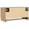 vidaXL Garderobe artisan eik 70x32,5x35 cm konstruert tre