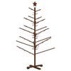vidaXL Trekjuletr&aelig;r 150 cm Bambus og massiv furu M&oslash;rk brun