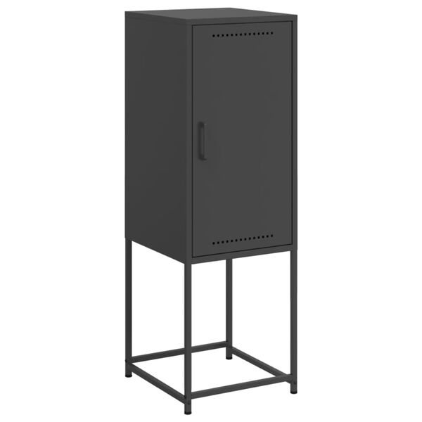 vidaXL Highboard svart 36x39x107 cm stål