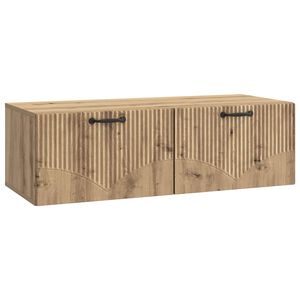 vidaXL Vegghengt TV skap Artisan eik 98 x 41 x 30 cm Konstruert tre