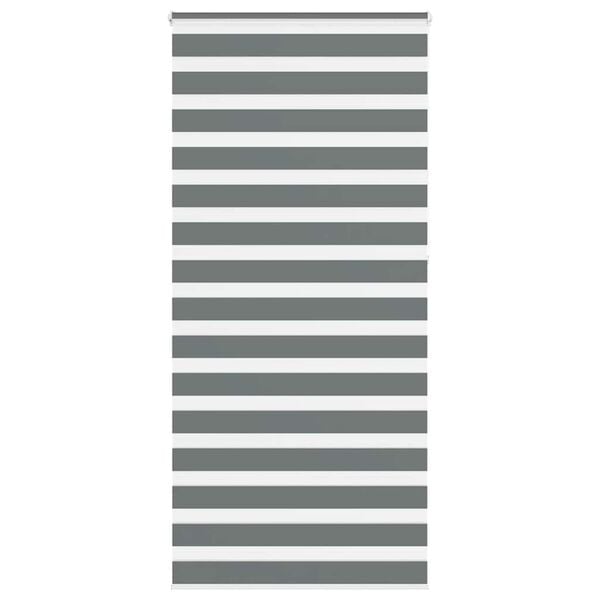 vidaXL Sebragardin m&oslash;rkegr&aring; 110x230 cm stoff bredde 105,9 cm polyester