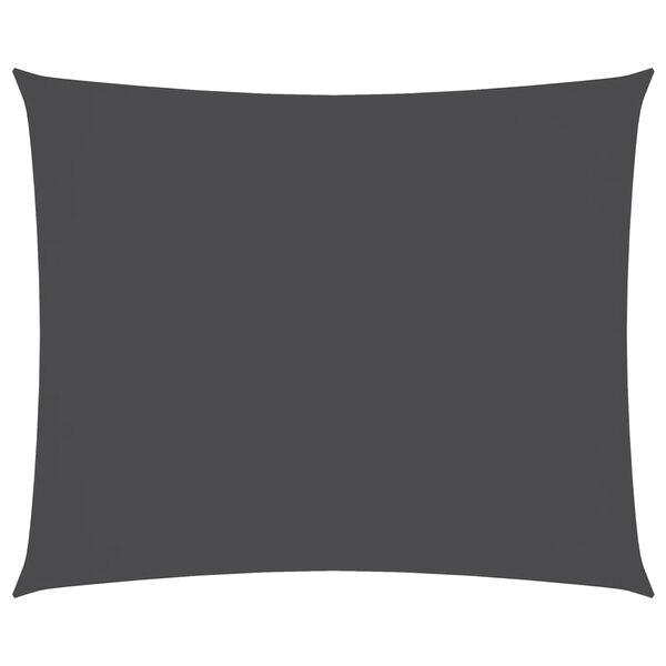 vidaXL Solseil oxfordstoff rektangulær 4x5 m antrasitt