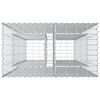 vidaXL Gabion hevet seng s&oslash;lv 90 x 50 x 150 cm Galvanisert St&aring;l