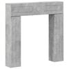 vidaXL Peisramme Betonggr&aring; 102 x 18 x 100,5 cm Konstruert tre
