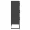 vidaXL Highboard svart 68x39x123 cm st&aring;l