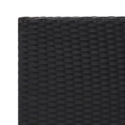 vidaXL Sidebord svart 55x45x49 cm polyrotting