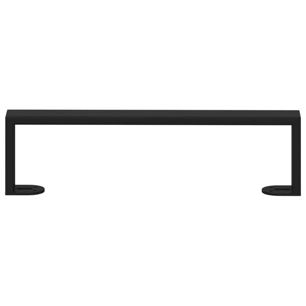 vidaXL M&oslash;belf&oslash;tter 2 pcs Svart 37,6 x 4 x 10 mm Jern