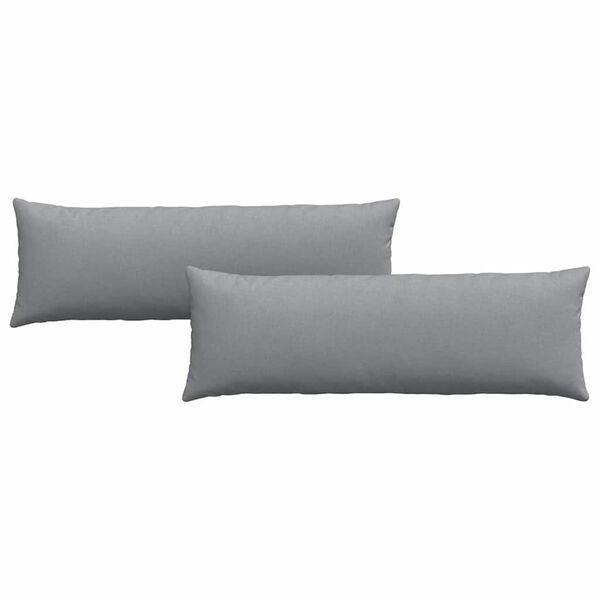 vidaXL Sofaputer 2 pcs Lysegrå 120 x 40 cm stoff