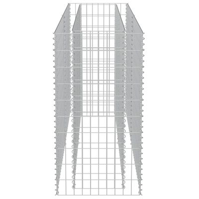 vidaXL Gabion høybed galvanisert stål 180x50x100 cm