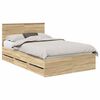 vidaXL Sengestamme med skuff Sonoma eik 120 x 190 cm Ingeni&oslash;rtre