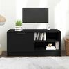 vidaXL TV-benk svart 80x35x36,5 cm konstruert tre