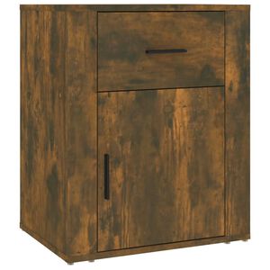 vidaXL Nattbord r&oslash;kt eik 50x36x60 cm konstruert tre