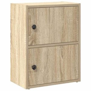 vidaXL Bokhylle sonoma eik 40x24x52 cm konstruert tre