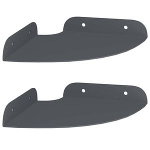 vidaXL Hj&oslash;rne Flytende Hylle 2 stk. Antrasitt 15 x 15 x 2 cm