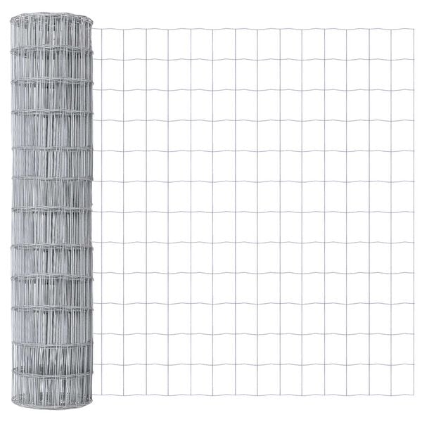 vidaXL Euro gjerde 1,2 x 25 m PVC-belagt jern