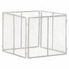 vidaXL Kompostkasse til hage 85x85x70 cm galvanisert jern