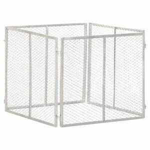 vidaXL Kompostkasse til hage 85x85x70 cm galvanisert jern