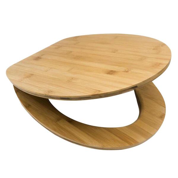 RIDDER Toalettsete Tampa med myk lukkefunksjon naturlig bambus