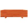 vidaXL Plantekasse voksbrun 90x90x26,5 cm heltre furu
