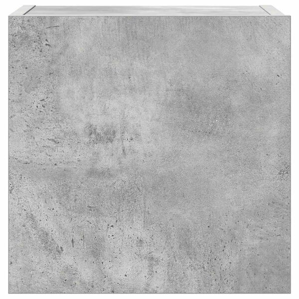 vidaXL TV-skapsett 8 deler betonggr&aring; konstruert tre