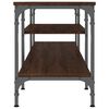 vidaXL TV-benk brun eik 161x35x45 cm konstruert tre og jern