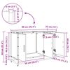 vidaXL Baderomsskap med d&oslash;r Gamle tre 90 x 33 x 60 cm Konstruert tre