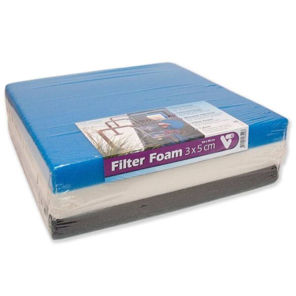 Velda (VT) Damfilterskum 50x50x5 cm hvit, svart og bl&aring;