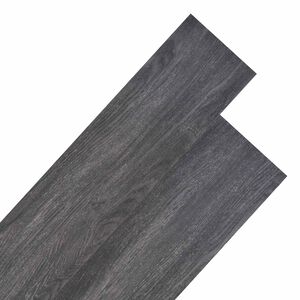 vidaXL Gulvplanker Svart og Hvit 5,26 m&sup2; 18 stk. PVC