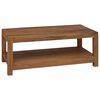 vidaXL Kaffebord Naturlig 100 x 50 x 40 cm Massivt Teaktre