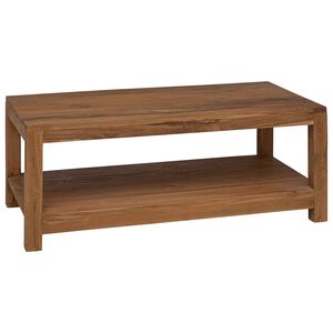 vidaXL Kaffebord Naturlig 100 x 50 x 40 cm Massivt Teaktre