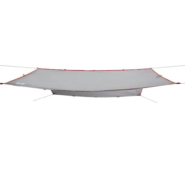 vidaXL Campingpresenning grå og oransje 400x294 cm vanntett