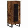 vidaXL Highboard r&oslash;kt eik 34,5x34x180 cm konstruert tre