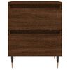 vidaXL Nattbord 2 stk brun eik 40x35x50 cm konstruert tre