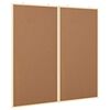 vidaXL Info-tavle 100 x 100 x 1,4 cm Heltre furu Brun Sammenleggbar