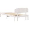 vidaXL Sengestamme med hodegjerde Hvit 75 x 190 cm Massiv furu
