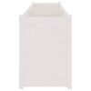 vidaXL Plantekasse 200x50x70 cm heltre furu hvit